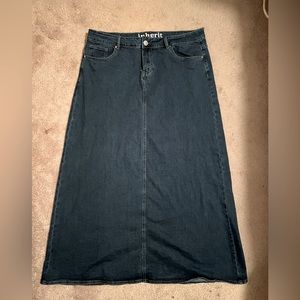 Inherit Co modest jean skirt